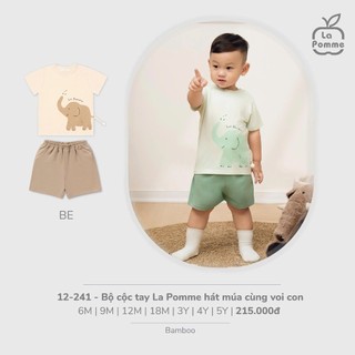 La pomme AW2025 BST Bộ cộc tay La Pomme cho bé T8.4