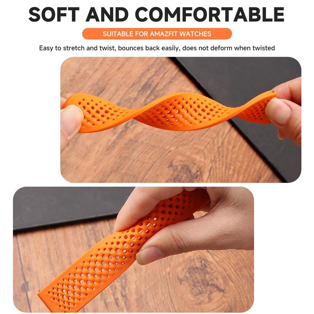 Dây đeo silicon cho phụ kiện dây đeo đồng hồ Huami Amazfit T-REX 3 / T-REX 2 / T-Rex / T-REX Ultra