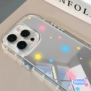 Ốp Điện Thoại Gương Ngôi Sao Dễ Thương Cho OPPO A73 A53 A53S A31 A9 A5 2020 R17 R15 F11 5G 4G Ốp Lưng Đầy Màu Sắc Đơn Giản Mềm Chống Sốc Trong Suốt