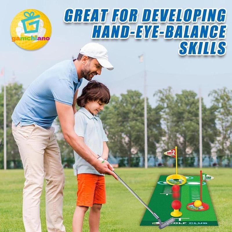 Bộ Golf Vui Nhộn gamchiano Cho Trẻ Em, Cho Bé Gái Và Bé Trai, Quà Tặng Giáng Sinh Và Sinh Nhật Cho Bé 3, 4, 5, 6 Tuổi