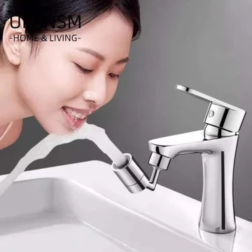 Máy sục khí vòi nước UFASM, Vòi phun nước tiết kiệm nước Splashback Bộ lọc đầu phun, Vòi lọc nước có thể điều chỉnh xoay 720 độ đa năng Phòng tắm bong bóng