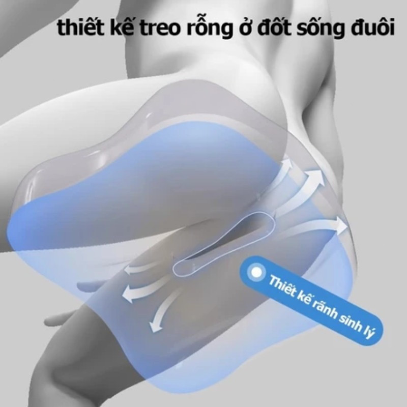 Đệm Lót Ghế Công Thái Học 3D, Đệm ngồi cao su non siêu đàn hồi chống bệnh trĩ đau xương cụt
