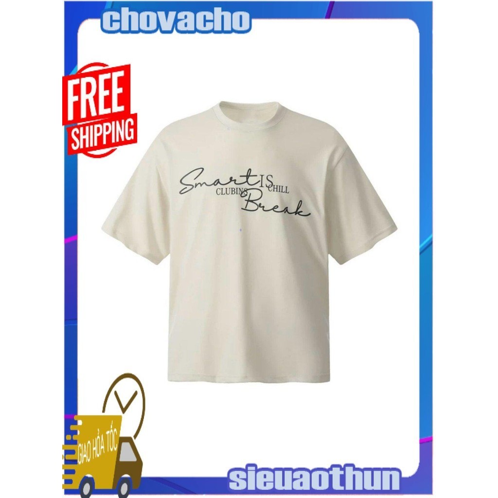 Áo thun Stee Cổ tròn in SMART Localbrand ICVCVNI Unisex
