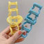 Kẹp móng vuốt cua sóng BORAGETE, Kẹp tóc cá mập thanh lịch Hàn Quốc, Phụ kiện tóc bé gái bằng nhựa 10,5cm dễ sử dụng