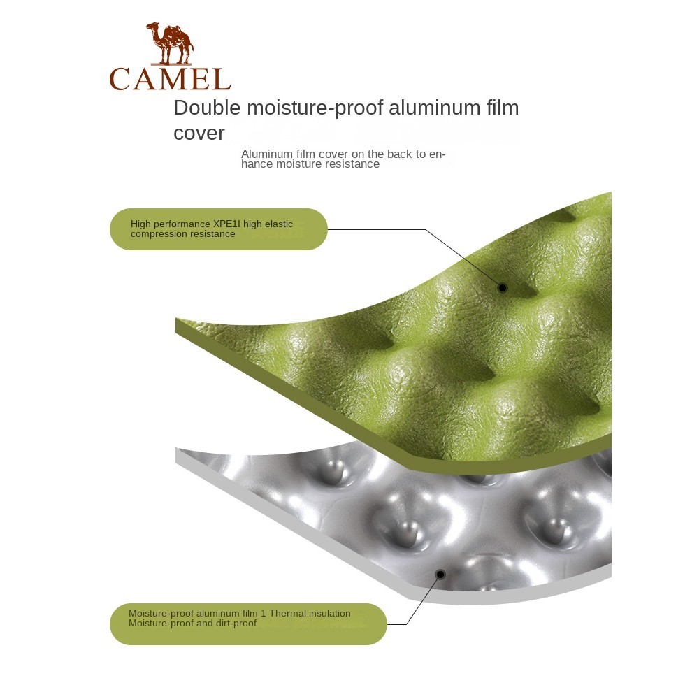 Ảnh CAMEL CROWN Trứng Tổ Chống Ẩm Thảm Cắm Trại Ngoài Trời Lều Thảm Ngủ Đệm Gấp 3