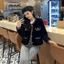 Áo khoác dạ cardigan len lông thỏ dày dặn thiết kế phối viền ngọc sang trọng XIMIMI SP24