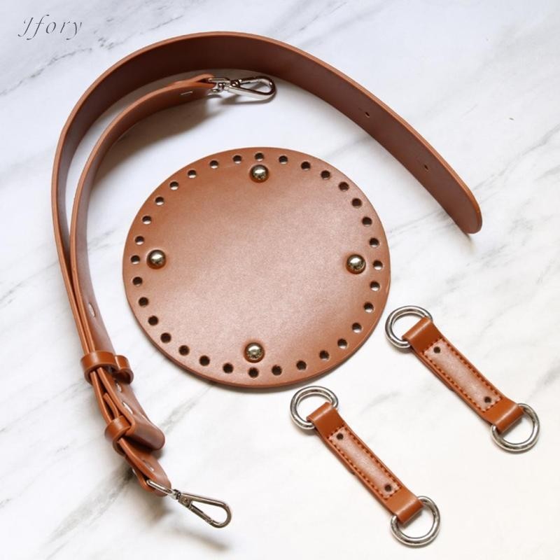 Jfory 1 Bộ Túi Đan Da PU Đáy Túi Dây Đeo Vai Làm Đồ Dùng