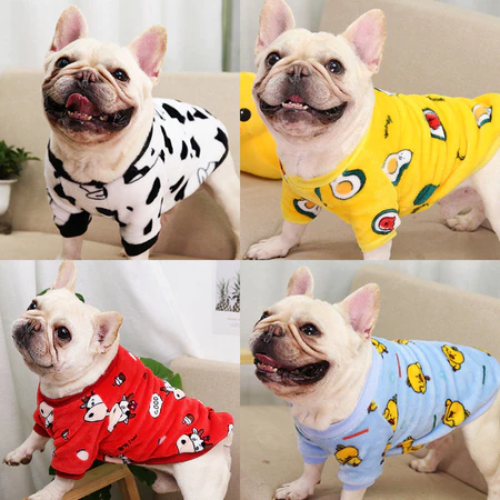 Giáng Sinh Nai Sừng Tấm Chó Lớn Pháp Bulldog Chó Con Chó Mùa Thu Đông Đồ Cho Thú Cưng Mèo Hai Chân Nhung Quần Áo Teddy