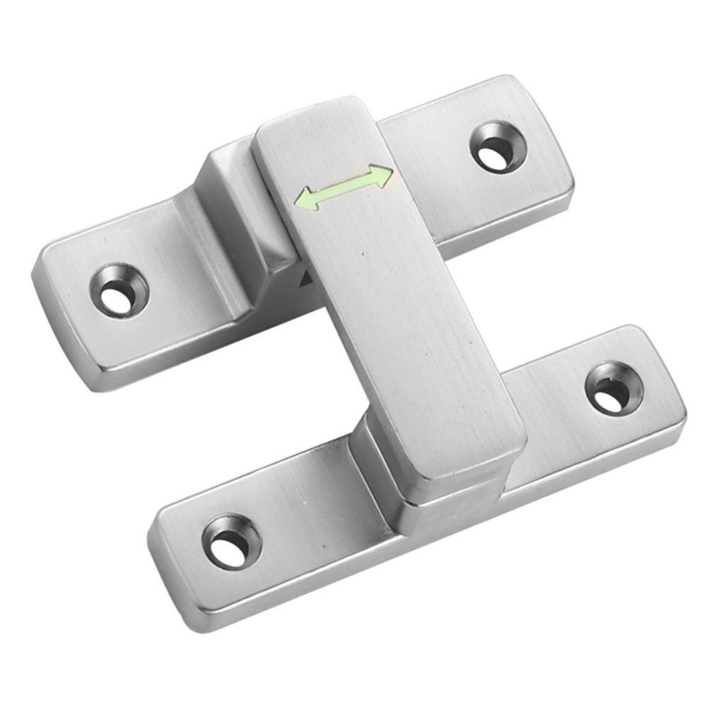 Chốt cửa YMIFI, 90°/180° Nội thất Khóa cửa phát sáng, Không đục lỗ Hợp kim kẽm Định vị phần cứng Cửa chốt