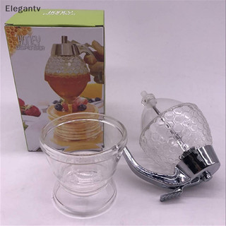 Egn Clear Honey Syrup Dispenser Acrylic Kitchen Holder Pot Container N
