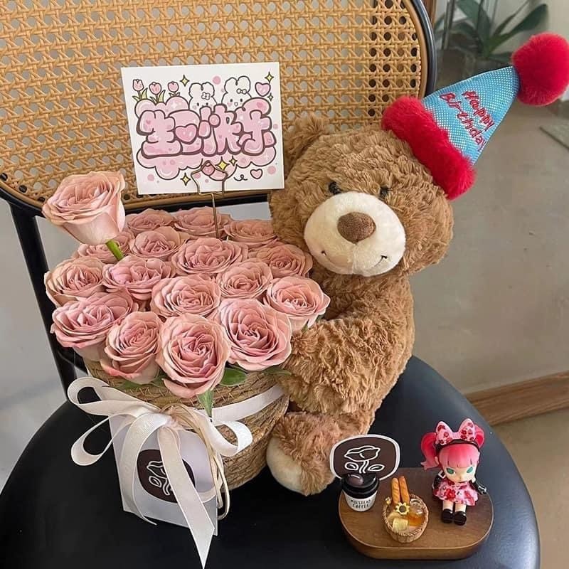 Gấu Bông Sinh Nhật Gấu Bông Tặng Sinh Nhật Món Quà Ý Nghĩa Cho Người Thân Gấu Bông Happy Birthday Lông Xù Cao Cấp
