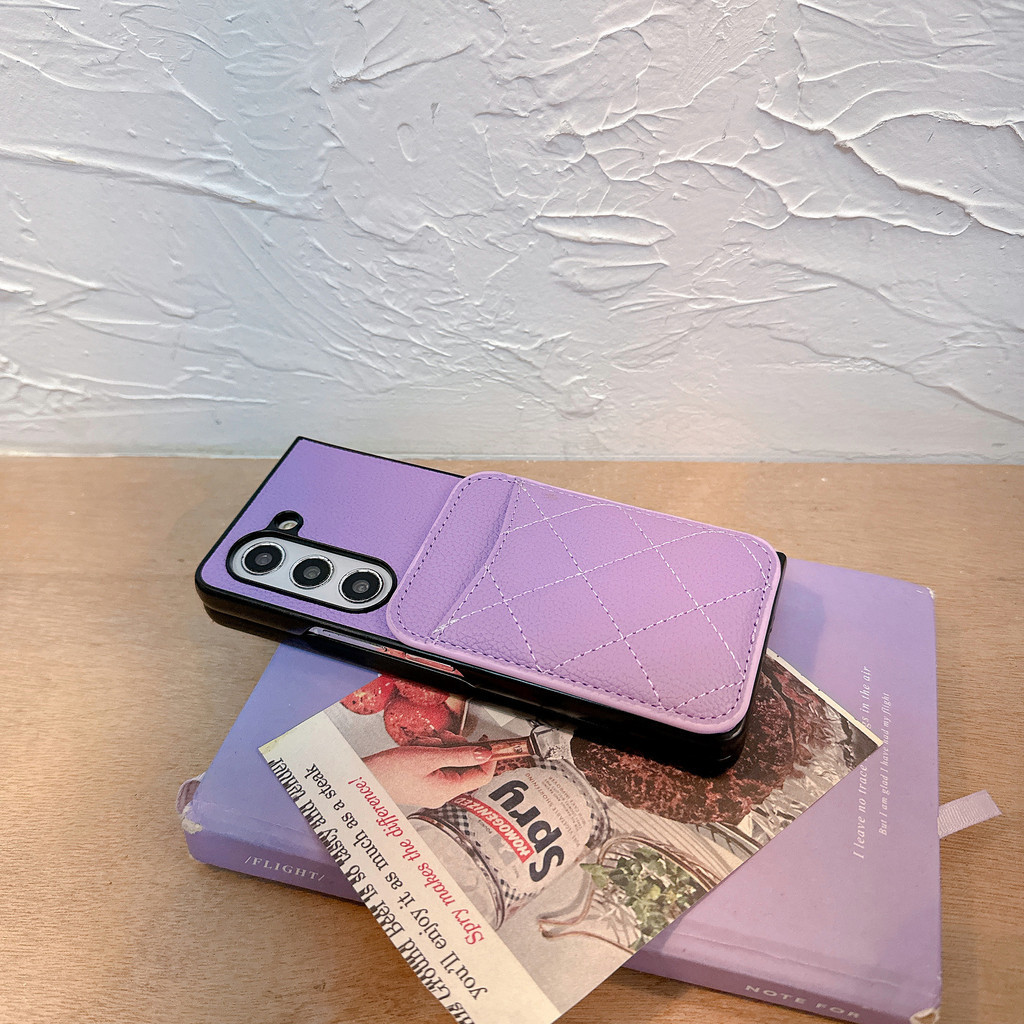 Dành Cho Samsung Galaxy Z Fold 3 4 5 6 Thiết Kế Da PU Sang Trọng Có Khe Cắm Ví Thẻ Ốp lưng Galaxy Z Fold6 Cao Cấp Phong Cách Retro Với Mặt Sau Gấp Từ Tính Vỏ Điện Thoại