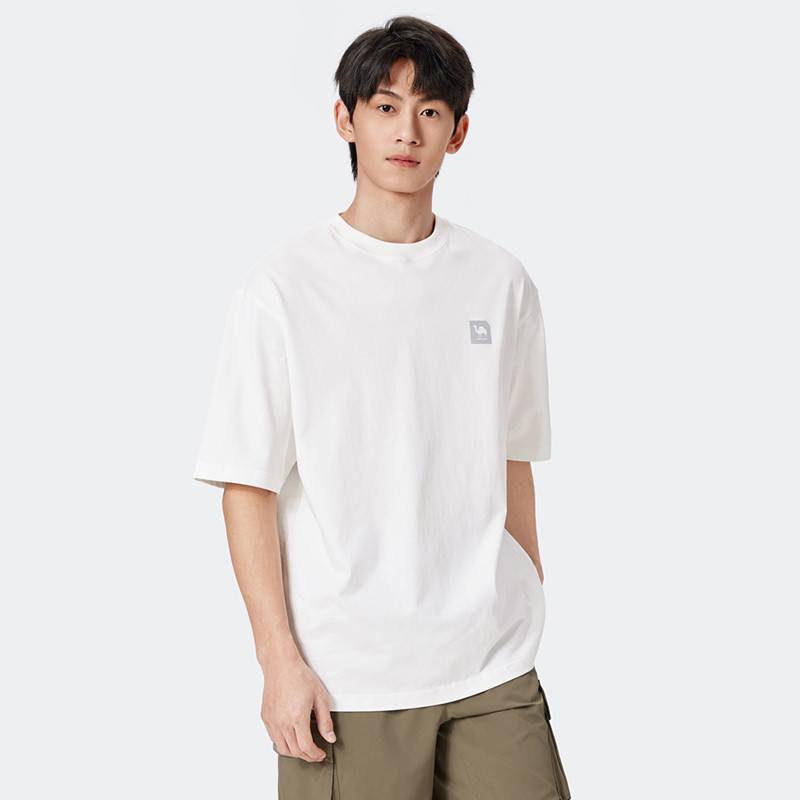 Ảnh Áo thun nam CAMEL CROWN Áo thun ngắn tay co giãn thoáng khí mát mẻ cho nam 3