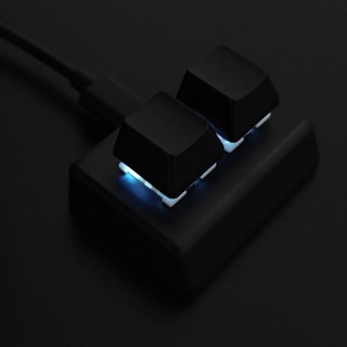 2 Phím Bàn Phím Lập Trình Macro RGB Bàn Phím Mini Chơi Game Vẽ Công Tắc Đỏ Bàn Phím Tùy Chỉnh OSU Bàn Phím Chơi Game, Đen