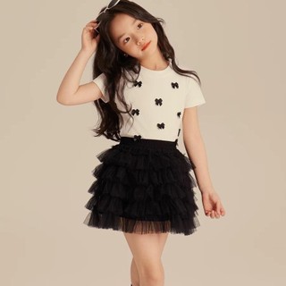 A81-[tomnaukids] Áo thun cộc tay đính nơ cho bé gái size từ 8-30Kg