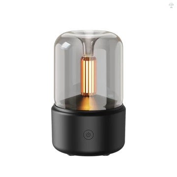 Máy khuếch tán hương thơm phong cách nến Máy tạo độ ẩm phun sương 120mL Đèn ngủ trắng ấm Máy khuếch tán tinh dầu yên tĩnh Máy tạo độ ẩm không khí phun sương mát cho máy tính để bàn tại nhà, văn phòng,