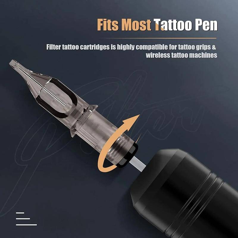 Bộ 50 Hình Xăm Kim Bộ Lọc Hộp Lót & Shader Cho Bút Xoay