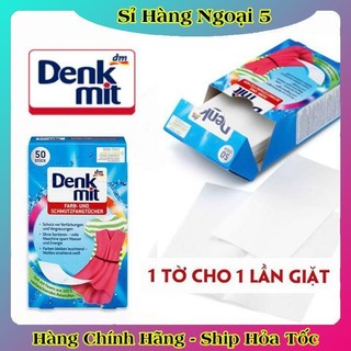 [auth] Giấy hút màu và chống phai màu quần áo DENKMIT 24 tờ- Nội địa Đức Đủ Bill [Hot]