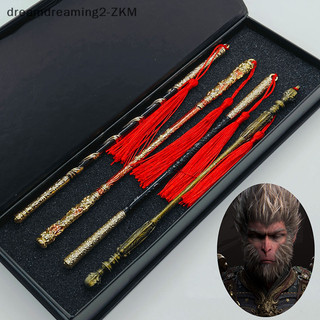 [dreamdreaming] Trò chơi 22CM Ngoại vi hoàn toàn bằng kim loại Thủ công Khỉ Ruyi Vàng Trang trí Đồ trang trí Quà tặng trang trí [zkm]