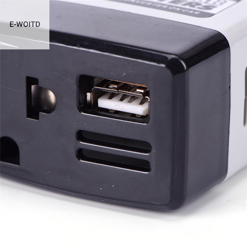 Bộ chuyển đổi sạc tự động E-WOITD Bộ chuyển đổi 12V sang AC 220V Nguồn sạc di động có USB HNVN