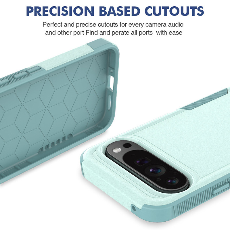 Dành Cho Google Pixel 9 Pro XL 8 8a 7 7a 6a Vỏ Điện Thoại Chống Sốc Hạng Nặng Hai Lớp
