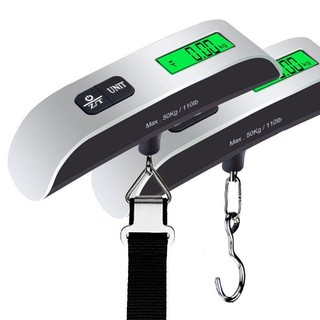 Cân hành lý điện tử 50kg/110lb, vali cầm tay di động, treo cân trọng lượng