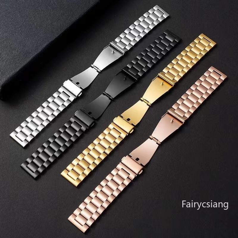 Dây kim loại 22mm 20mm cho Samsung Galaxy Watch 7 6 5 4 40mm 44mm 46mm 5Pro 45mm Dây đeo bằng thép không gỉ cho Amazfit Correa