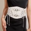 FUHUIOT Ren Cummerbunds, Thắt Lưng Corset Da Có Thể Điều Chỉnh, Punk Giảm Béo Dây Buộc Hoa Eo Rộng Đầm Corset