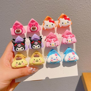 Set 2 kẹp tóc tai mèo cho bé, kẹp tóc sanrio hoạt hình cope