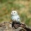 PWSEND Mini Owl Bức Tượng, Thủ Công Vườn Cổ Tích Thu Nhỏ Động Vật, Quà Tặng Nhà Sân Vườn Nhựa Để Bàn Trang Trí Điêu Khắc Mini Trang Trí
