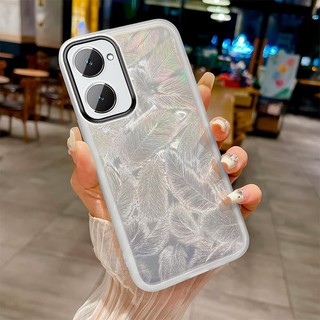 VIVO Y28S Y03 Y18 Y18E V2350 V2333 V2345 y18i y03t Đi kèm với màng ống kính, miếng dán lông vũ đầy màu sắc, bột lấp lánh gradient, vỏ điện thoại mềm trong suốt