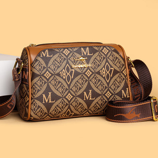 Cao cấp túi của phụ nữ in thư kết cấu Vai gối Túi Crossbody Túi