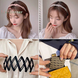 [Lostcorner] Dây buộc tóc gấp di động dành cho nữ Morandi Màu chống trượt Băng đô rửa mặt Hàn Quốc Phụ kiện tóc cho bé gái [Mới]