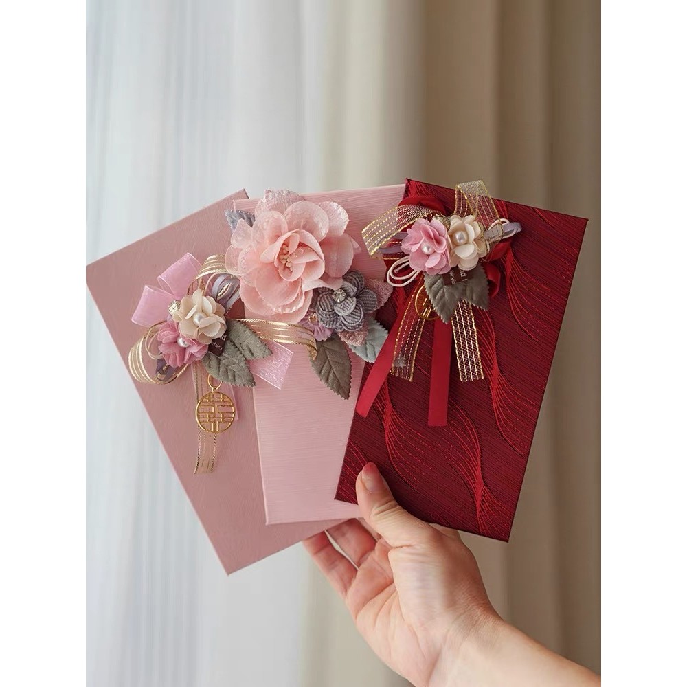 Satin cao cấp Lishifeng đám cưới Trung Quốc đám cưới tặng bạn gái phong bao đỏ