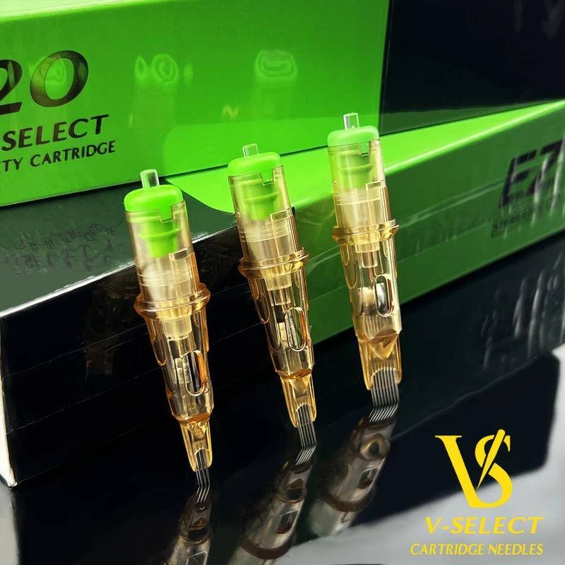 Ez V Select Tattoo Cartridge Kim #12 Kim xăm vô trùng dùng một lần 0.35 Mm Magnum M1 cho máy xăm Pen20 Cái / hộp
