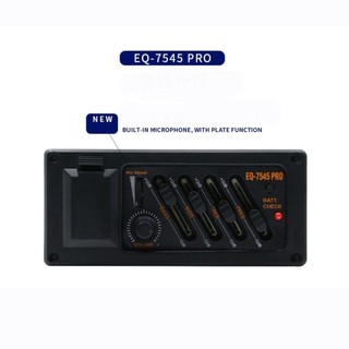 Bộ khuếch đại Preamp đàn Guitar Acoustic GLKWC, Bộ chỉnh cân bằng EQ 7545R Guitar Pickup, Phụ kiện đàn Guitar Bộ cân bằng EQ 4 băng tần có thể điều chỉnh