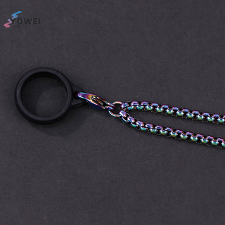 Yowei Dây xích kim loại chống mất bút di động, vòng cổ có vòng ruble, dây sling xương rắn