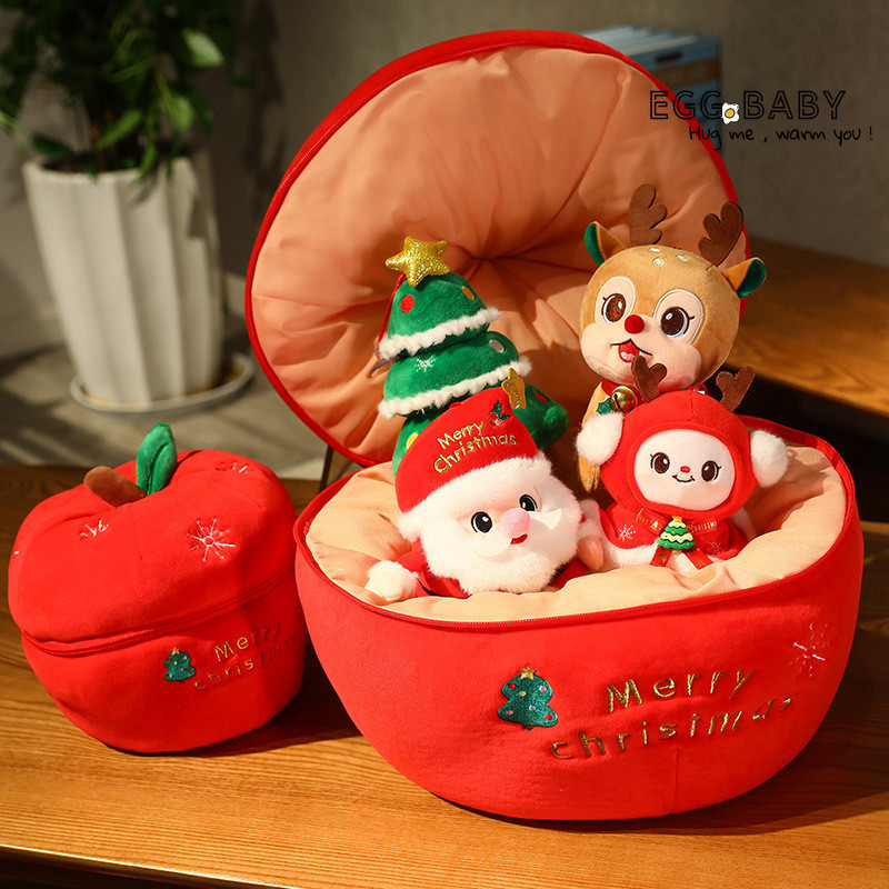 Quà Tặng Giáng Sinh Series Sang Trọng Đồ Chơi Trái Cây An Toàn Ông Già Noel Nai Sừng Tấm Cây Giáng Sinh Búp Bê Ngày Lễ Dễ Thương Quà Tặng Cho Bạn Bè Trang Trí Ngày Lễ