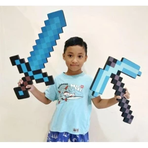 Thế Giới Của Tôi EVA Bọt Kim Cương Pickaxe Axe Búa Thanh Kiếm Đồ Chơi Mô Hình Trẻ Em Quà Tặng Nhân Vật Hành Động Đồ Chơi Cosplay Chống Đỡ Quà Tặng Minecraft Trò Chơi