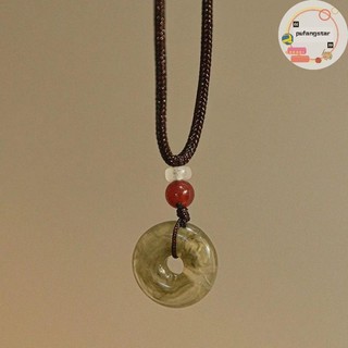 Pufangstar Phong Cách Trung Hoa Thời Trang Retro Dây Vòng Cổ Hoa Mặt Trăng Khóa An Toàn Mặt Dây Chuyền Vòng Cổ Nữ Vintage Trang Sức VN