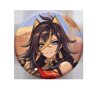 Genshin Tác Động Trò Chơi Furina Neuvillette Wriothesley Xiao Scaramouche Huy Hiệu Nút Thổ Cẩm Chân Cosplay Bộ Sưu Tập Đồ Chơi Túi Trang Trí Quà Tặng