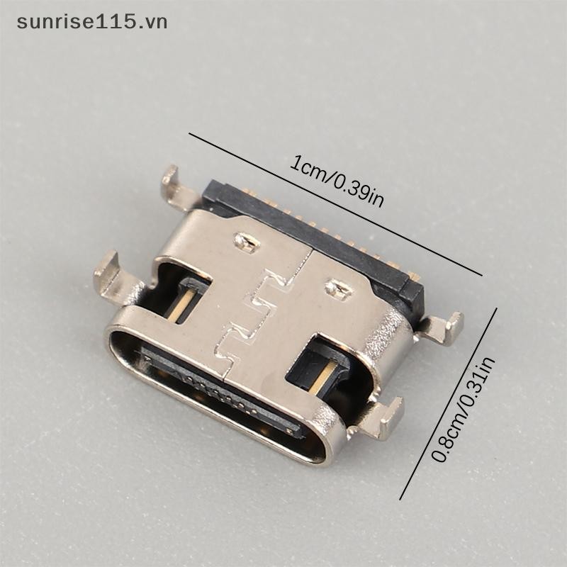 Srvn 10 Chiếc Cổng Jack Sạc USB Type-C Cho Teclast M40 P20HD P20 USB C Cắm Sạc Dock Ổ Cắm Kết Nối.