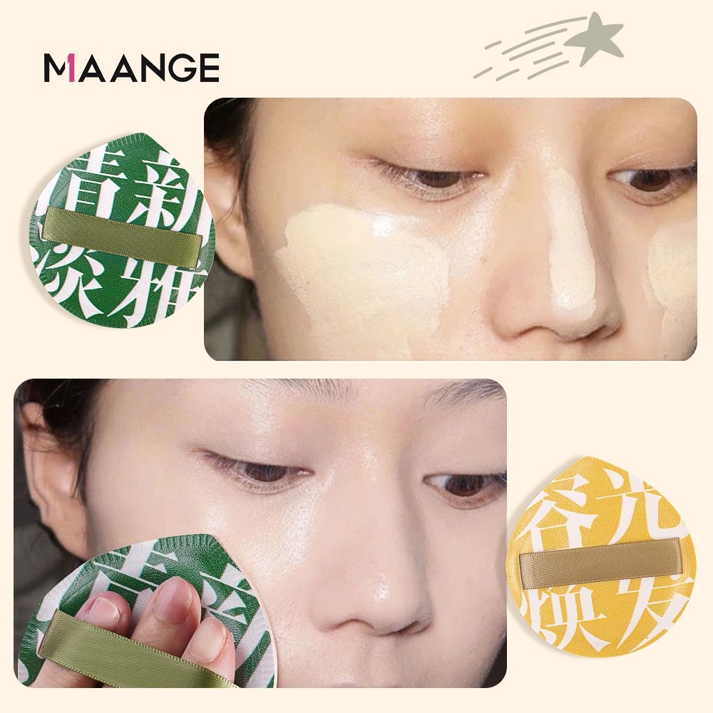 Mút Tán Kem Nền MAANGE Mút Tán Phấn Trang điểm Kèm Hộp Đựng Mềm Mịn Đàn Hồi 1628 | BigBuy360 - bigbuy360.vn