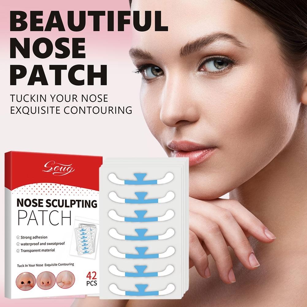 Soug Đẹp Miếng Dán Nẹp Mũi Nhỏ Vô Hình Thu Nhỏ Có Thể Dùng Y7j1