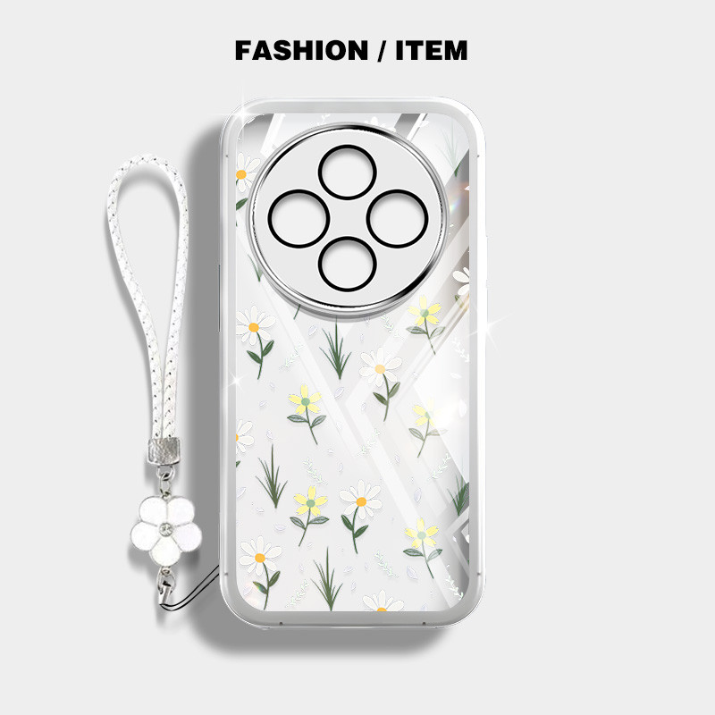Ốp Điện Thoại YBD Cho Tecno Spark 30C Kl5 Kl5n Toàn Màn Hình Họa Tiết Hoa Nhỏ Trong Suốt Vỏ Mềm
