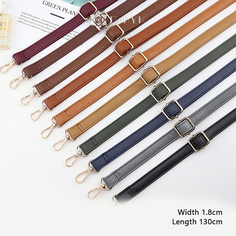 Qrhyk Túi Xách Phụ Kiện 130cm Dài Có Thể Điều Chỉnh Dây Da Đeo Vai 1.8cm Rộng Dây Đeo Thay Thế Mới