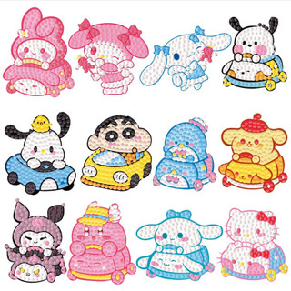 Trẻ em DIY Handmade Kim Cương Dán Tập Trung Huấn Luyện Đồ Chơi Giáo Dục Hoạt Hình Dán Ngẫu Nhiên Gói Chất Liệu