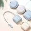 NOTE1 Băng đo nút nhấn, Dụng cụ đo cơ thể Mini Đo băng vuông, Băng có thể thu vào PU đa chức năng