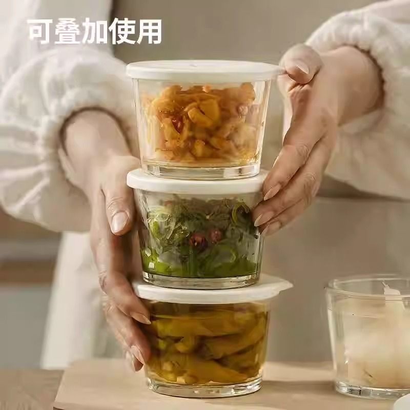 Hũ thuỷ tinh bảo quản kim chi củ kiệu chua ngọt đa năng 210ml