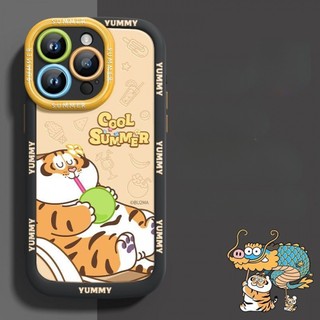 Ốp điện thoại hình con hổ béo thú cưng thời trang và dễ thương cho iPhone 16 / 15 / 14 / 13 / 12 / X / 7 / 11 / Plus / pro Max bao gồm tất cả silicon mờ mềm bền chống rơi